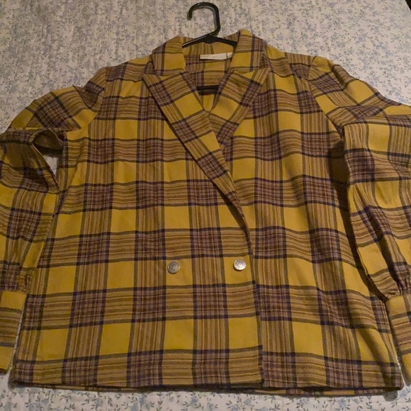 Kate Hudson Happy Nature plaid blazer - Picture 1 of 9